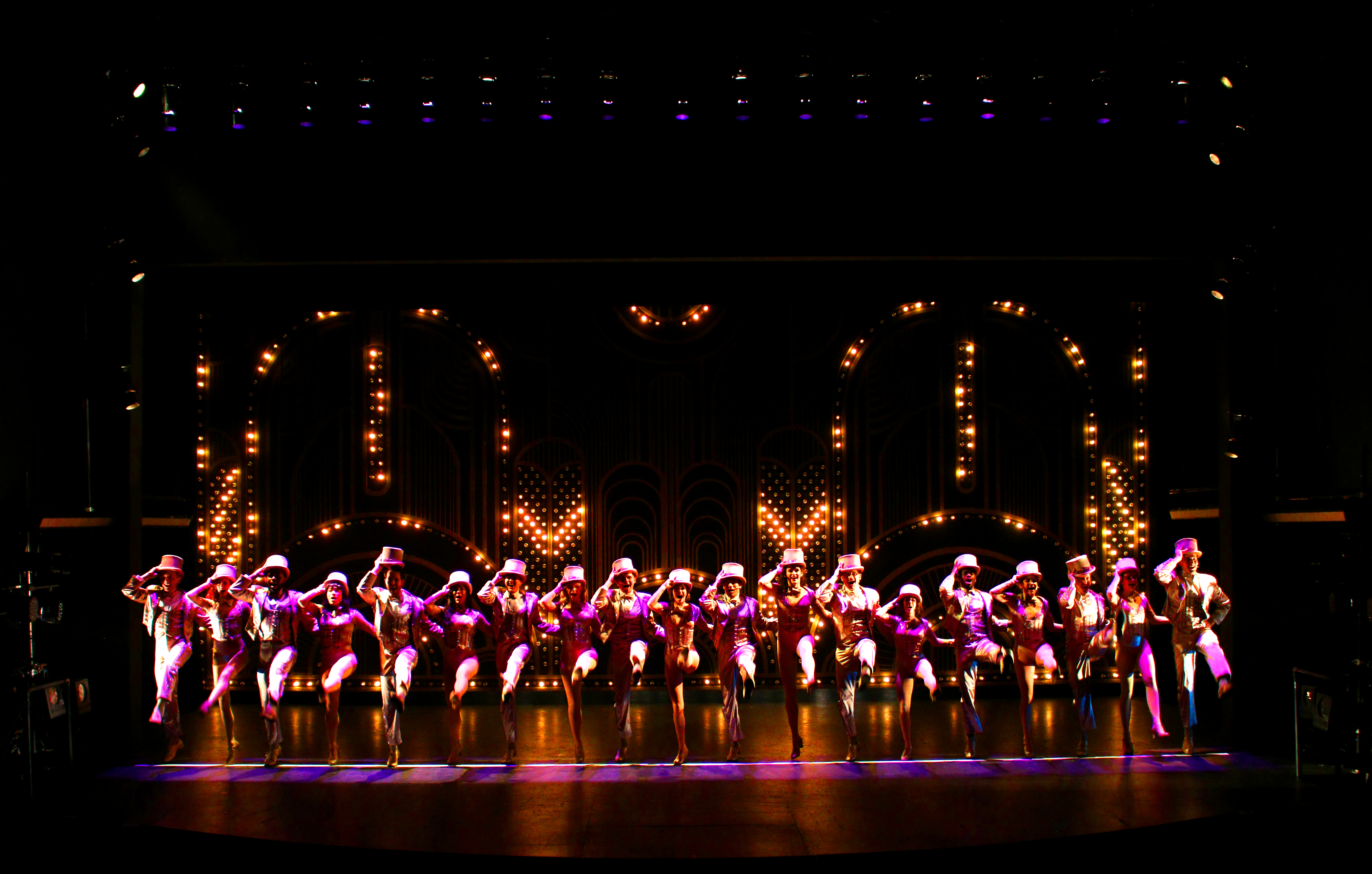 a chorus line