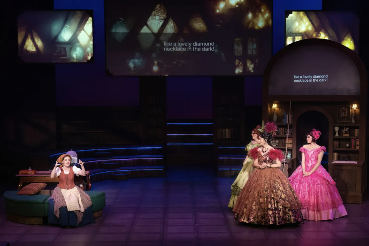 A scene from “Cinderella” at Deaf Austin Theatre. (Photo by Suzanne Cordeiro)