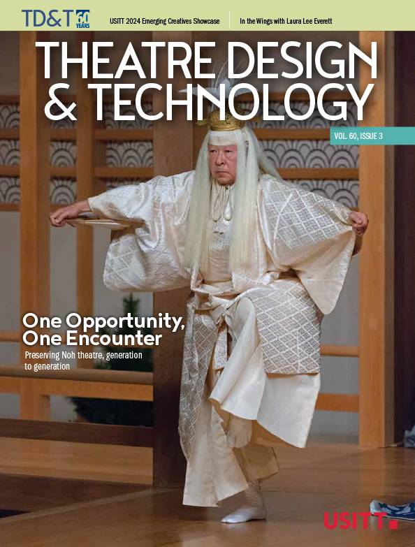 TD&T Fall 2024 cover featuring a Noh theatre performer