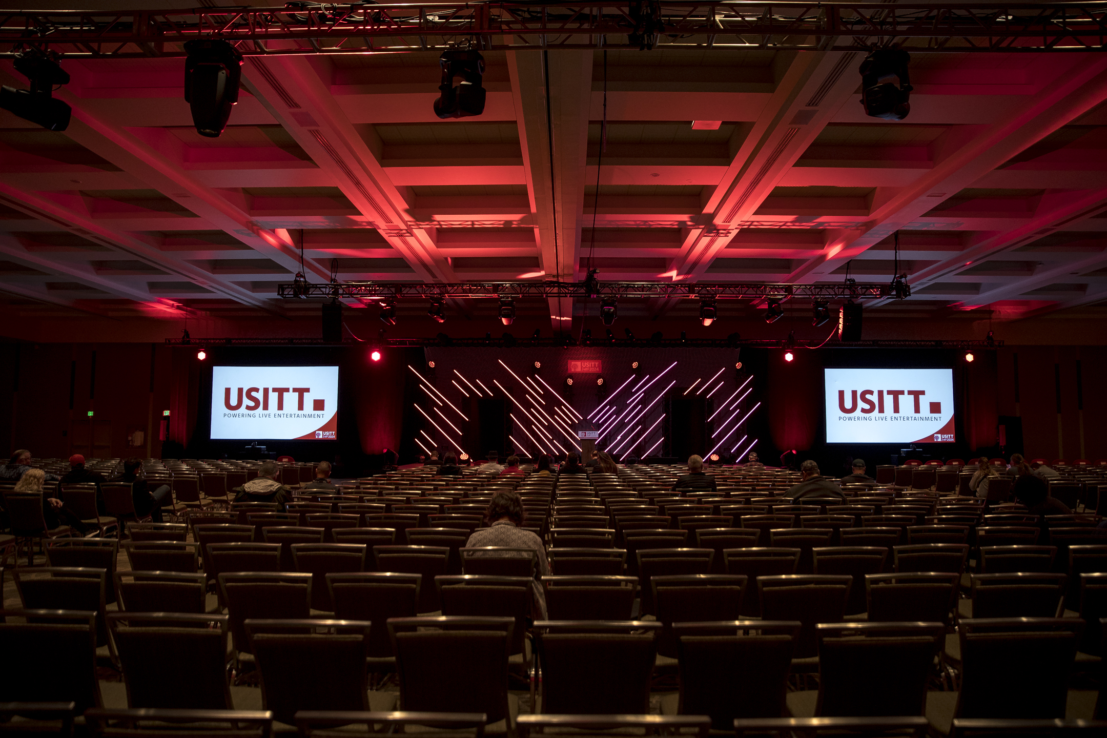 USITT24 Main Stage from the audience's point of view